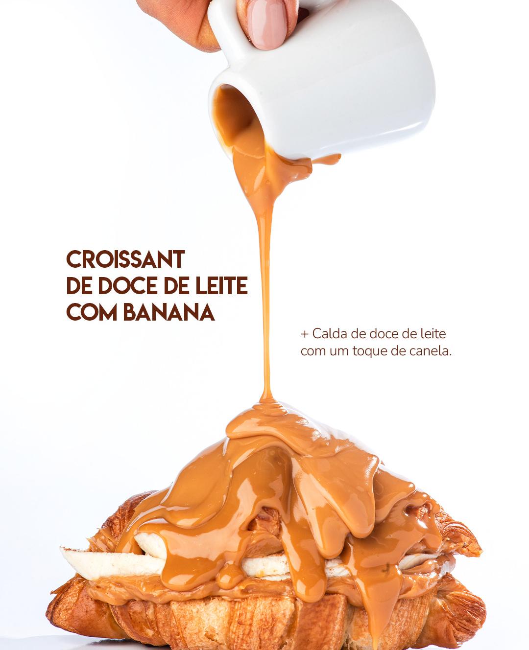 Croissant Doce de Leite com Banana
