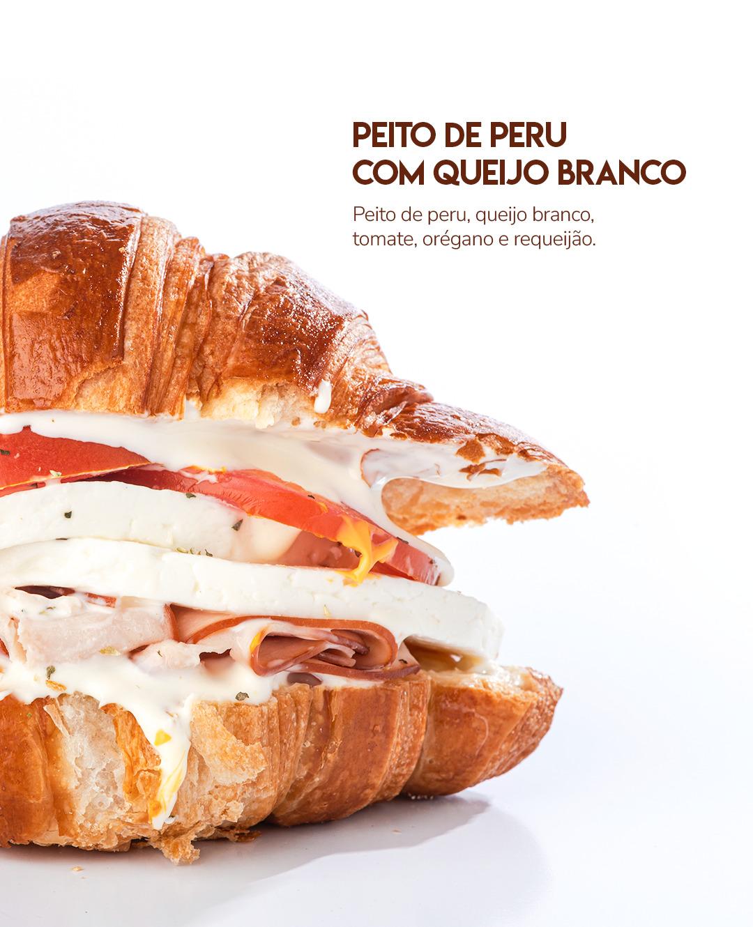 Peito de Peru com Queijo Branco